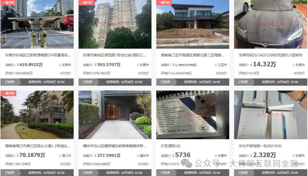 “团贷网”资产拍卖还在继续