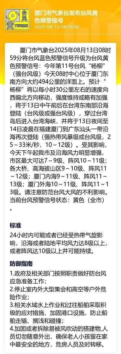 预警！即将抵达厦门市区！今晚没事别出门